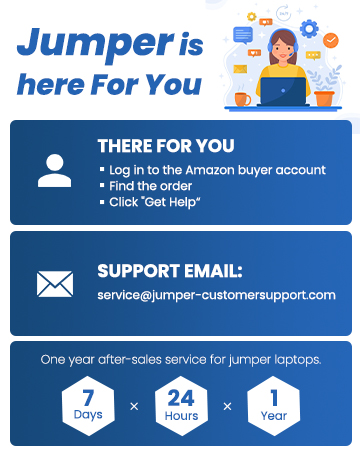 Jumper Laptop with One Year Warr-anty